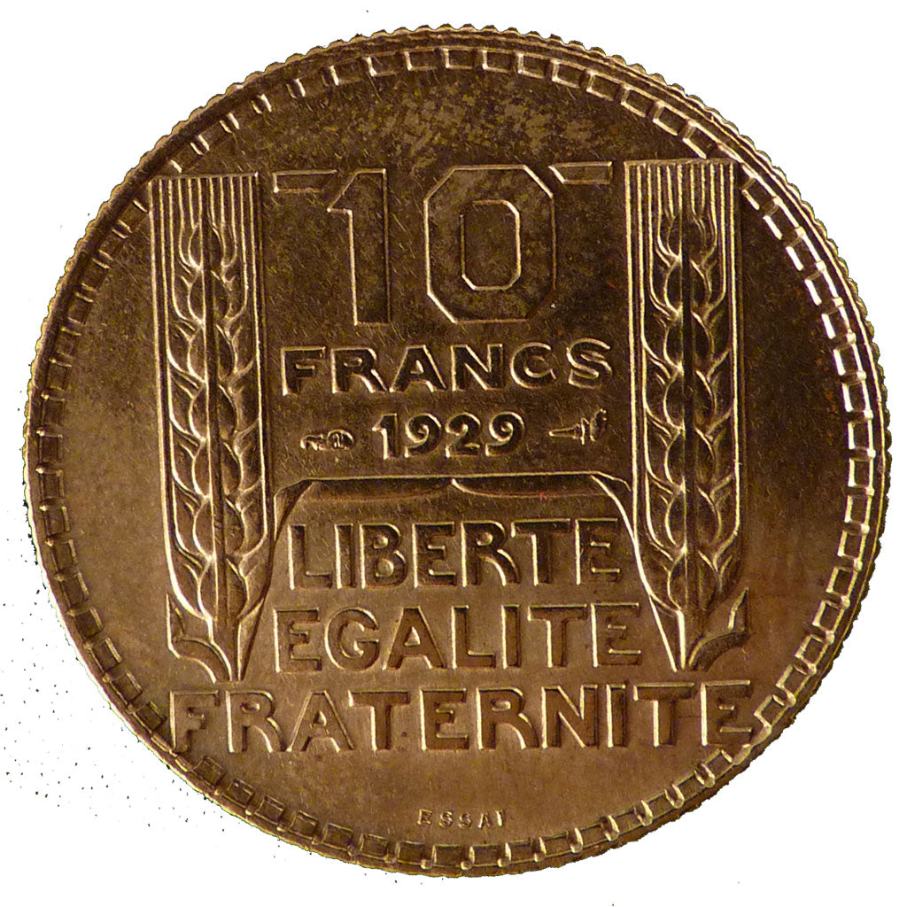 FRANCE, 10 Francs, 1929, MS(60-62), Aluminum-Bronze, Gadoury #801, 8.80
