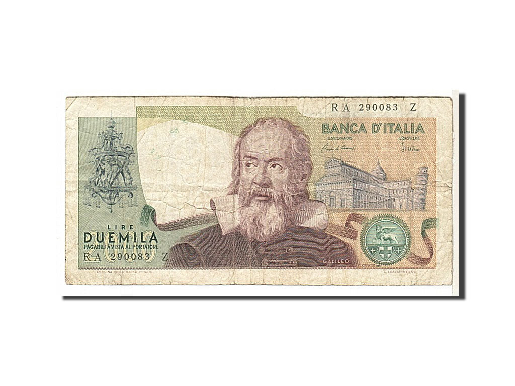 Italy, 2000 Lire, 1983, KM #103c, VG(8-10), RA290083Z