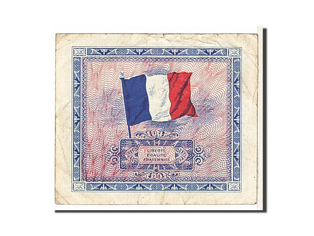 Francia, 2 Francs, 1944 Flag/France, 1944, KM:114a, MB, Fayette:16.1