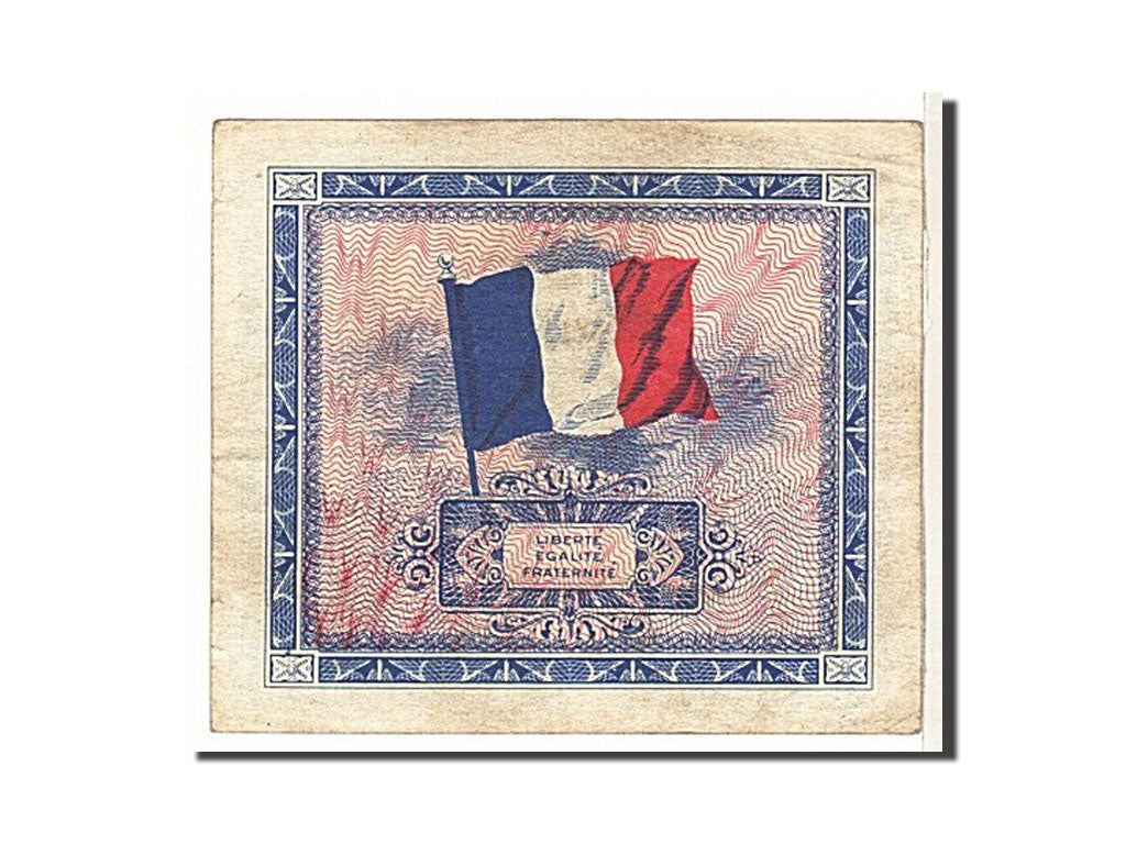 France, 5 Francs, 1944 Flag/France, 1944, KM #115a, VF(20-25), 54266145,...