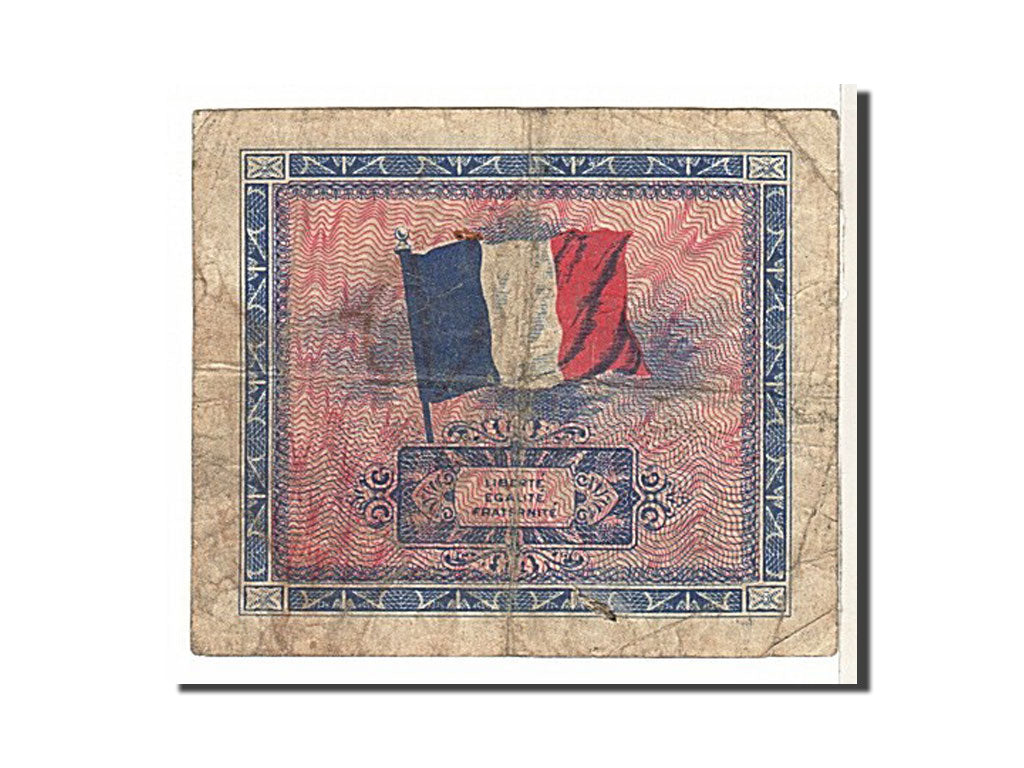 Billet, France, 5 Francs, 1944 Flag/France, 1944, B, Fayette:17.1, KM:115a