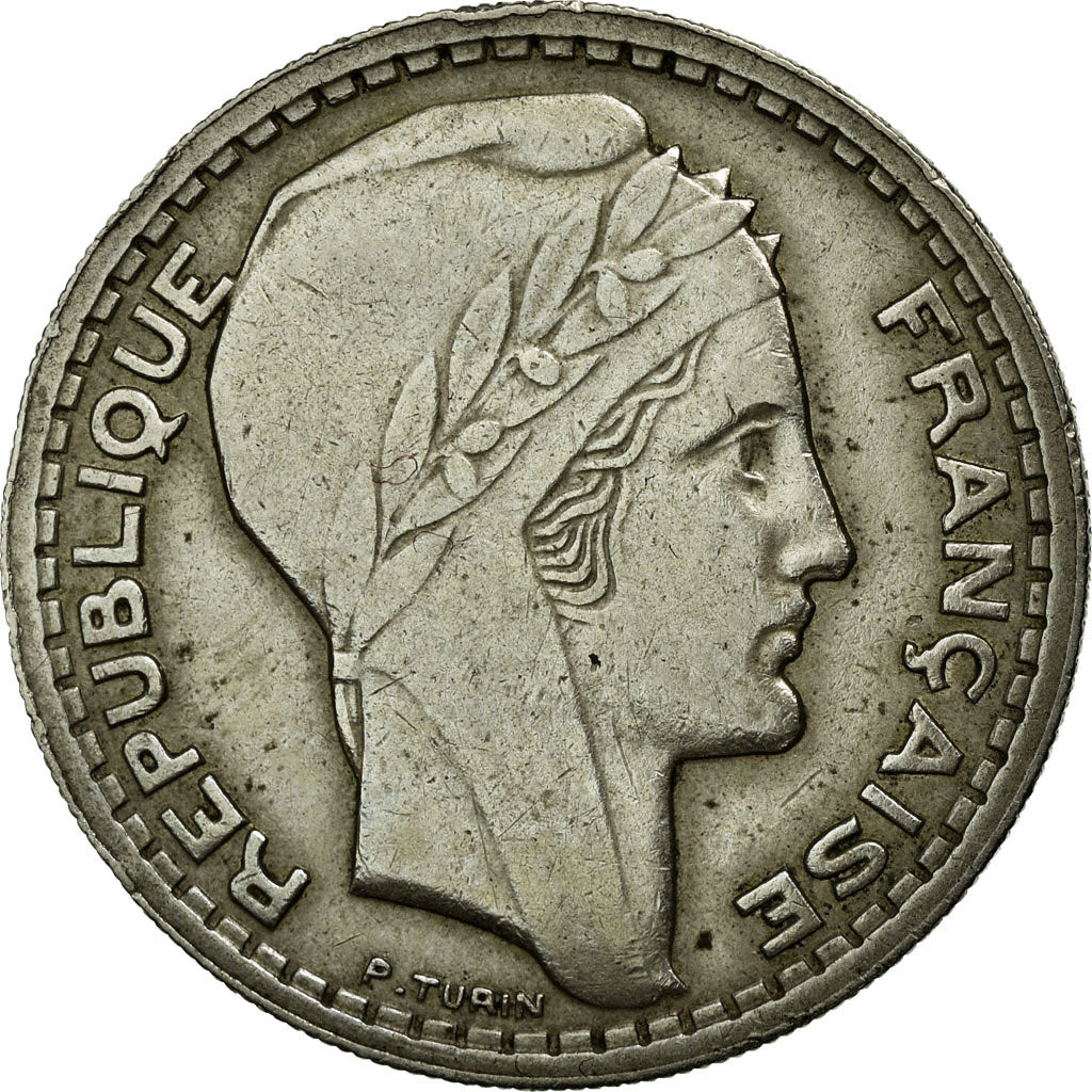 Munten, Frankrijk, Turin, 10 Francs, 1945, ZF, Copper-nickel, Gadoury:810a