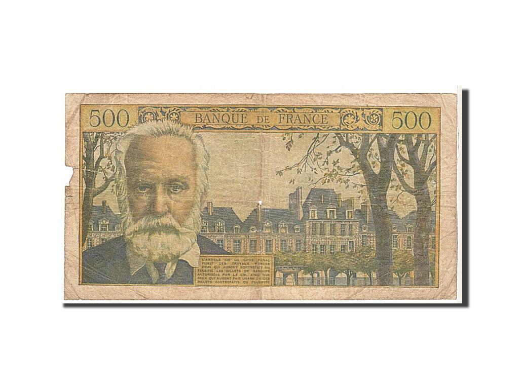 Francia, 500 Francs, 500 F 1954-1958 ''Victor Hugo'', 1954, KM:133a, B, Fayet...