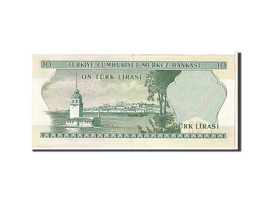 Turkey, 10 Lira, 1966, KM #180, AU(55-58), C21161350