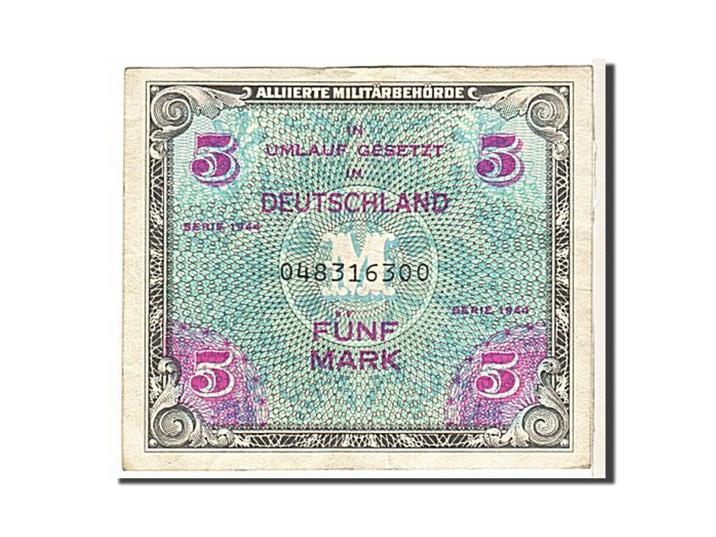 Germany, 5 Mark, 1944, KM #193a, EF(40-45), 048316300