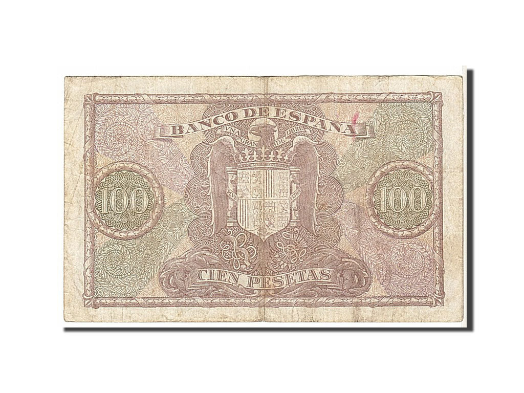 Spain, 100 Pesetas, 1940, KM #118a, VF(30-35), G3637516
