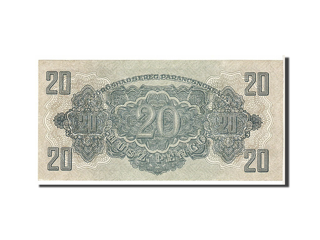 Hungary, 20 Pengö, 1944, KM #M6b, AU(50-53), OK161435