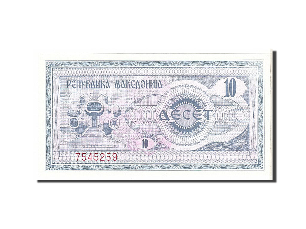 Billete, 10 (Denar), 1992, Macedonia, SC