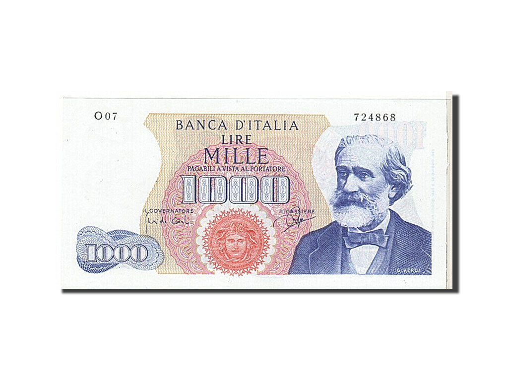 Banknote, Italy, 1000 Lire, 1962, KM:96a, UNC(65-70)