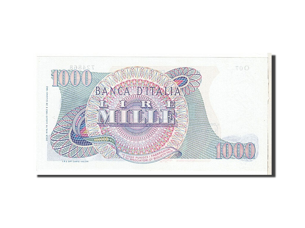 Banknote, Italy, 1000 Lire, 1962, KM:96a, UNC(65-70)