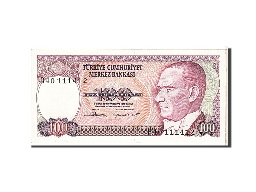 Turkey, 100 Lira, 1984, KM #194a, UNC(65-70), B40111412