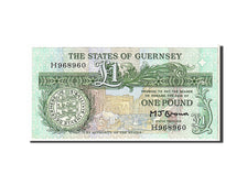 Guernsey, 1 Pound, 1991, KM #52a, AU(50-53), H968960