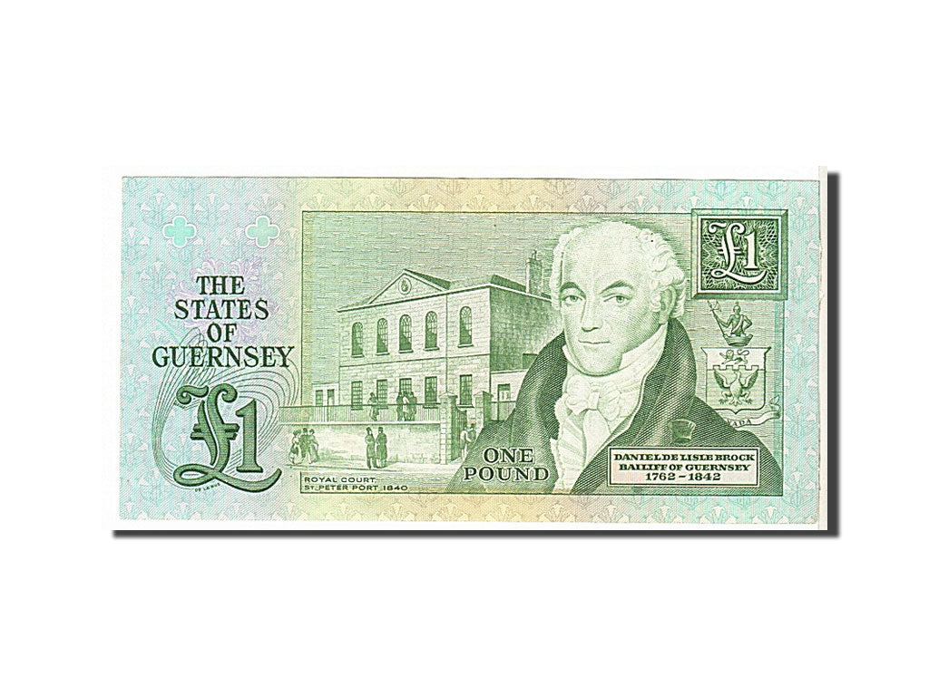 Guernsey, 1 Pound, 1991, KM #52a, AU(50-53), H968960