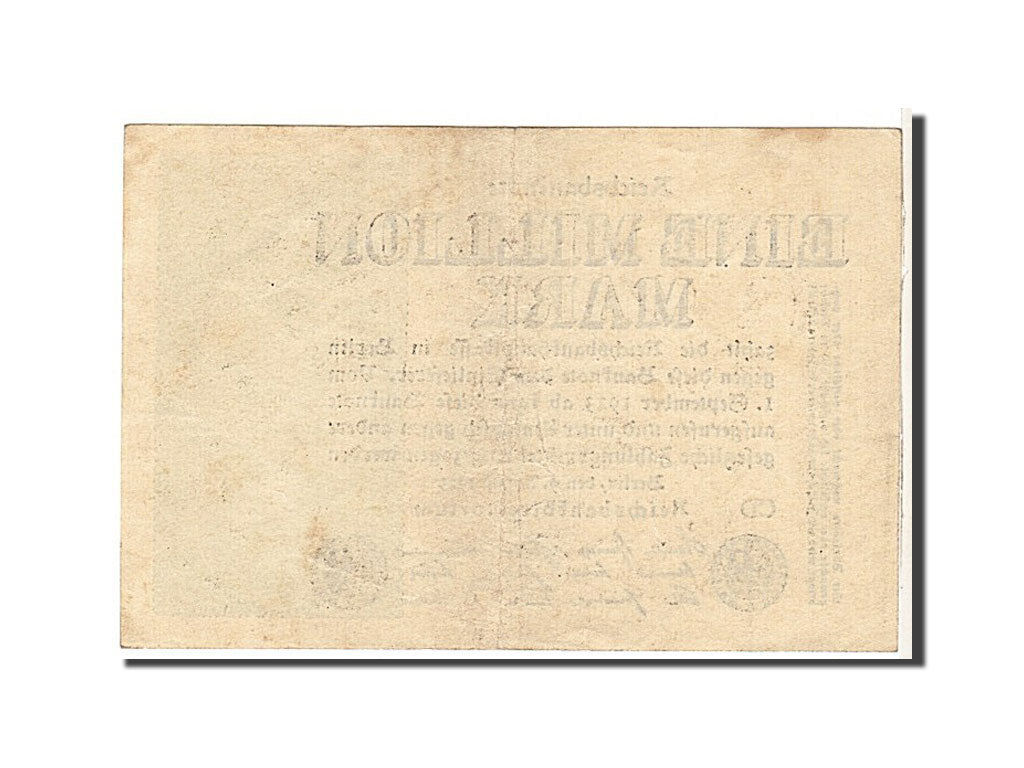Germany, 1 Million Mark, 1923, KM #102c, AU(50-53)