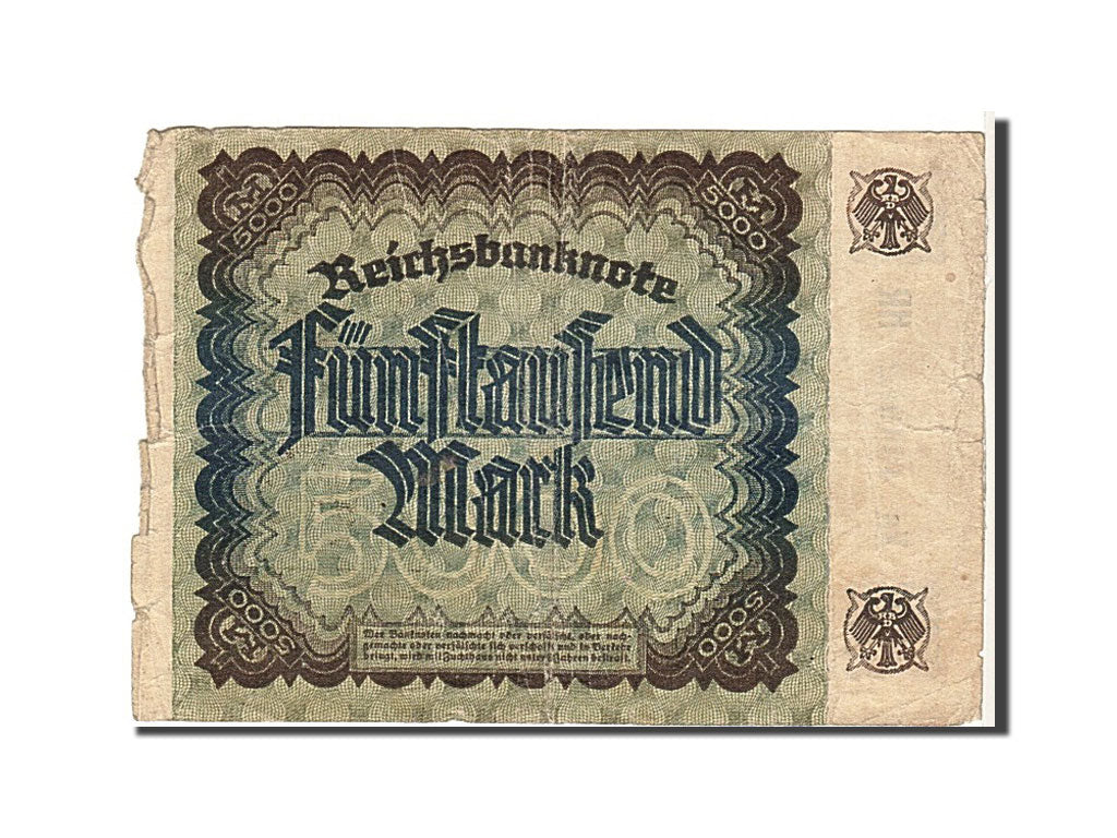 Germany, 5000 Mark, 1922, KM #81b, VG(8-10), XA434982HR