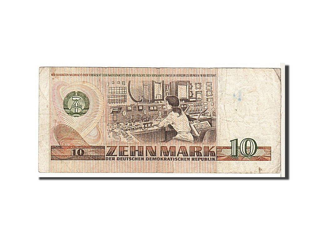 Germany - Democratic Republic, 10 Mark, 1971, KM #28a, VF(20-25), TD662347