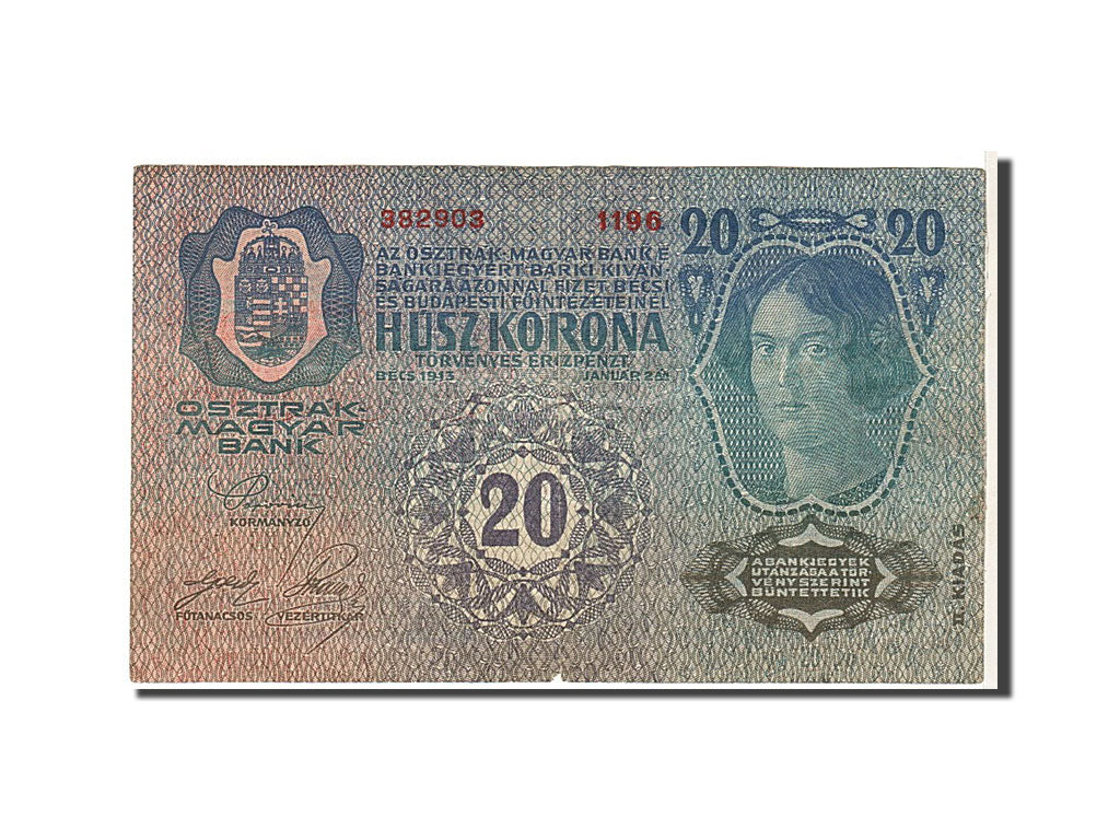 Austria, 20 Kronen, 1913, KM #53a, EF(40-45), 3829031196