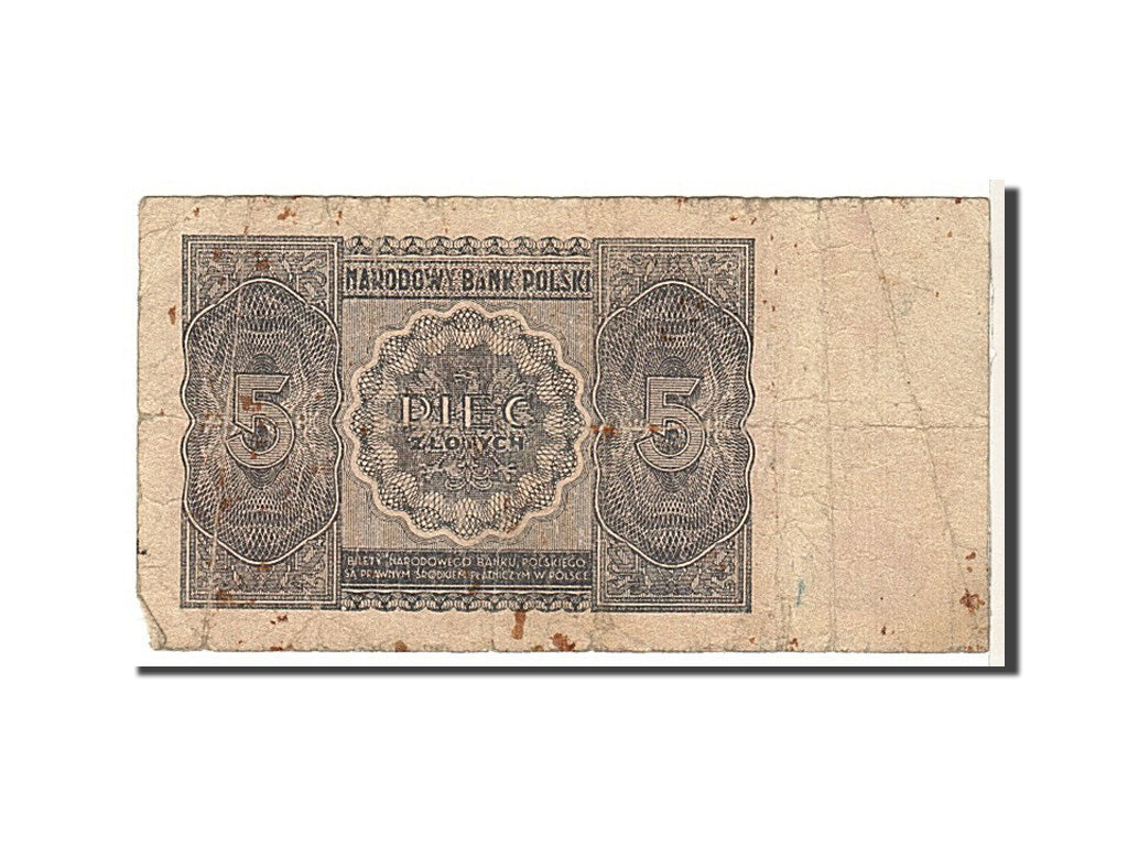 Poland, 5 Zlotych, 1946, KM #125, VF(20-25)