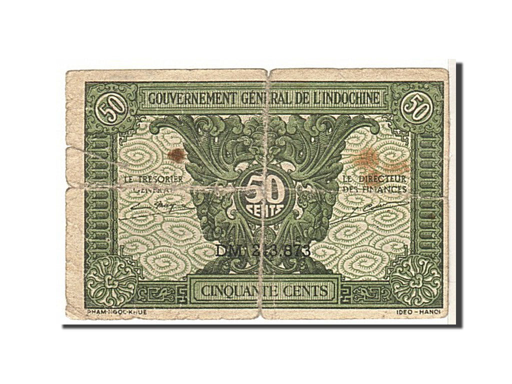 Indochine, 50 Cents type 1942