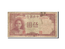 Billete, 5 Yüan, 1941, China, RC