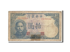 Banknote, China, 10 Yüan, 1942, VG(8-10)