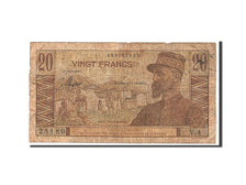 French Equatorial Africa, 20 Francs, 1947, KM #30, VG(8-10), 009525180