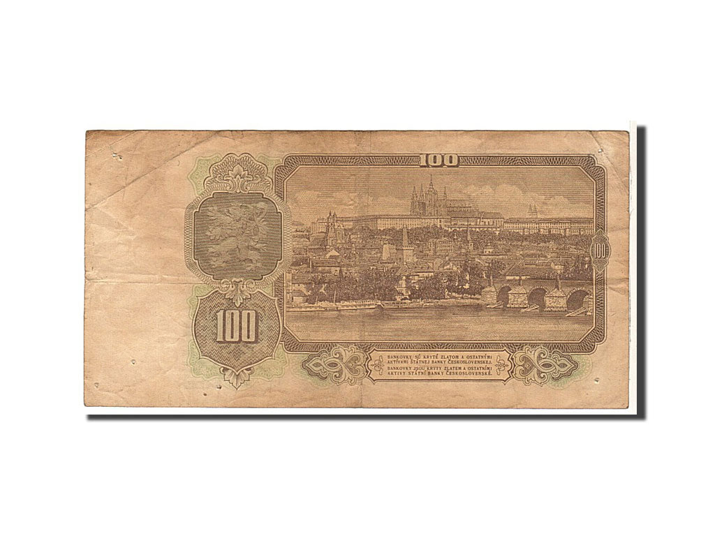 Czechoslovakia, 100 Korun, 1953, KM #86b, VF(20-25), NR262546