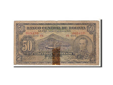 Bolivia, 50 Bolivianos, 1928, B