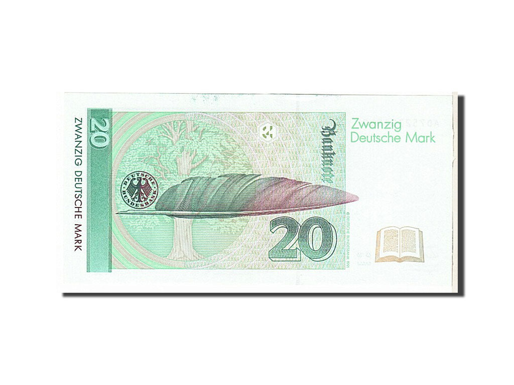 Germany - Federal Republic, 20 Deutsche Mark, 1991, KM #39a, UNC(65-70),...