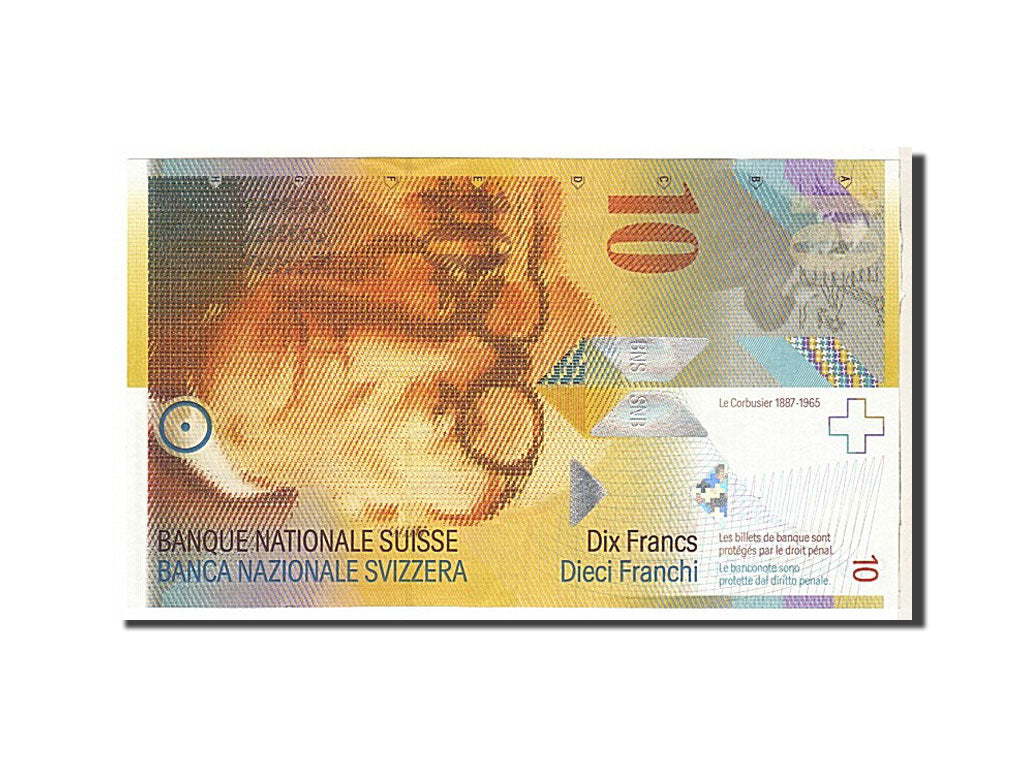 Billet, Suisse, 10 Franken, 2000, TTB