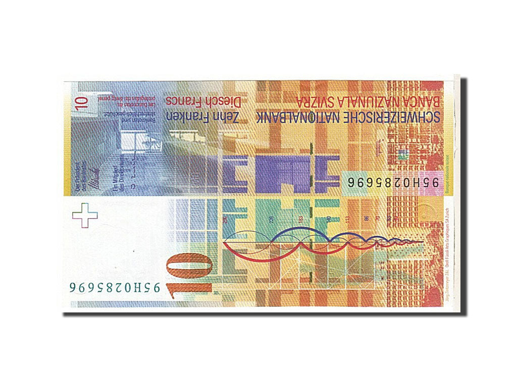 Billet, Suisse, 10 Franken, 2000, TTB