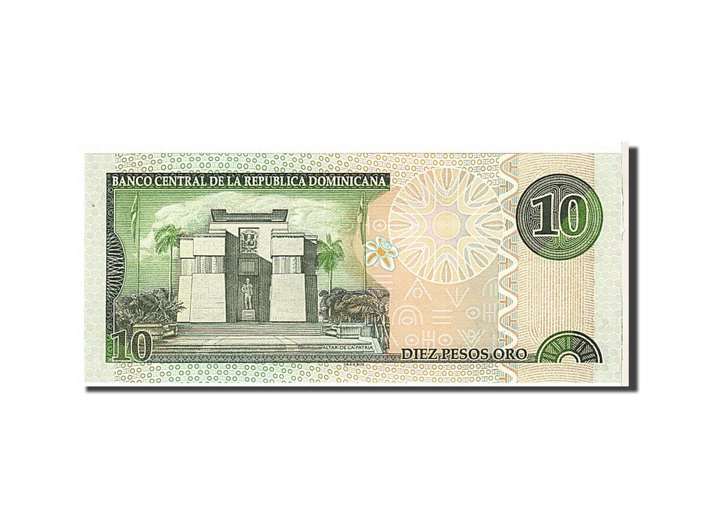 Dominican Republic, 10 Pesos Oro, 2002, KM #168b, UNC(65-70), GA000847