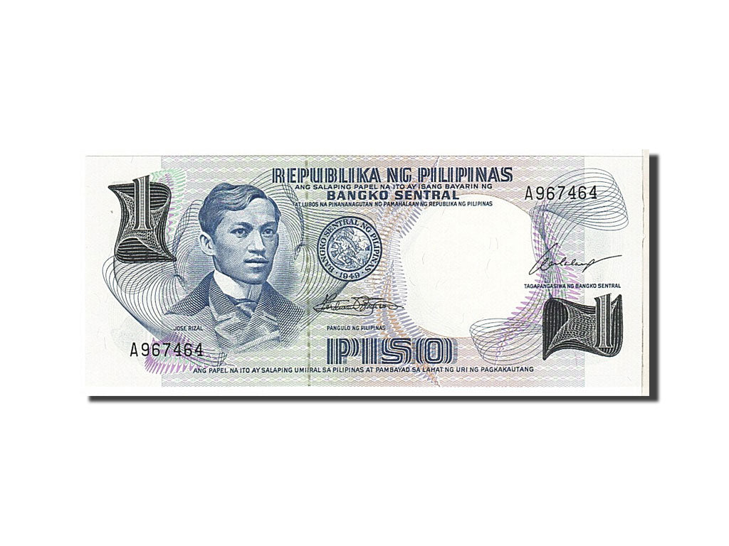 Banknote, Philippines, 1 Piso, 1969, UNC(65-70)