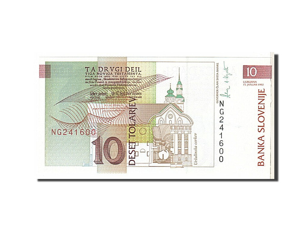Banknote, Slovenia, 10 Tolarjev, 1992, KM:11a, UNC(65-70)