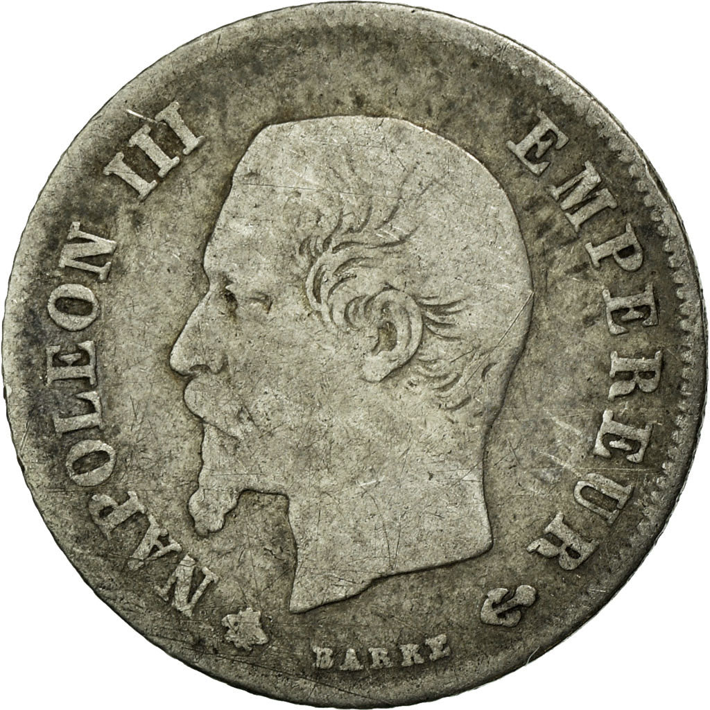 Coin, France, Napoleon III, Napoléon III, 20 Centimes, 1860, Strasbourg
