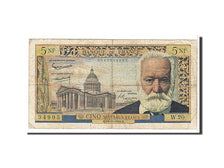 France, 5 Nouveaux Francs, 5 NF 1959-1965 ''Victor Hugo'', 1959, KM #141a,...