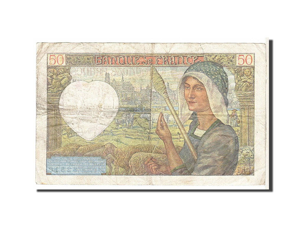 Billete, Francia, 50 Francs, 50 F 1940-1942 ''Jacques Coeur'', 1941, BC