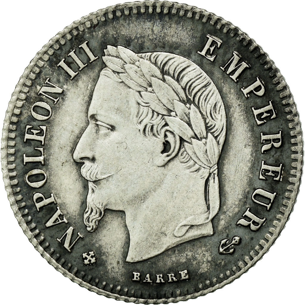 Coin, France, Napoleon III, Napoléon III, 20 Centimes, 1866, Strasbourg