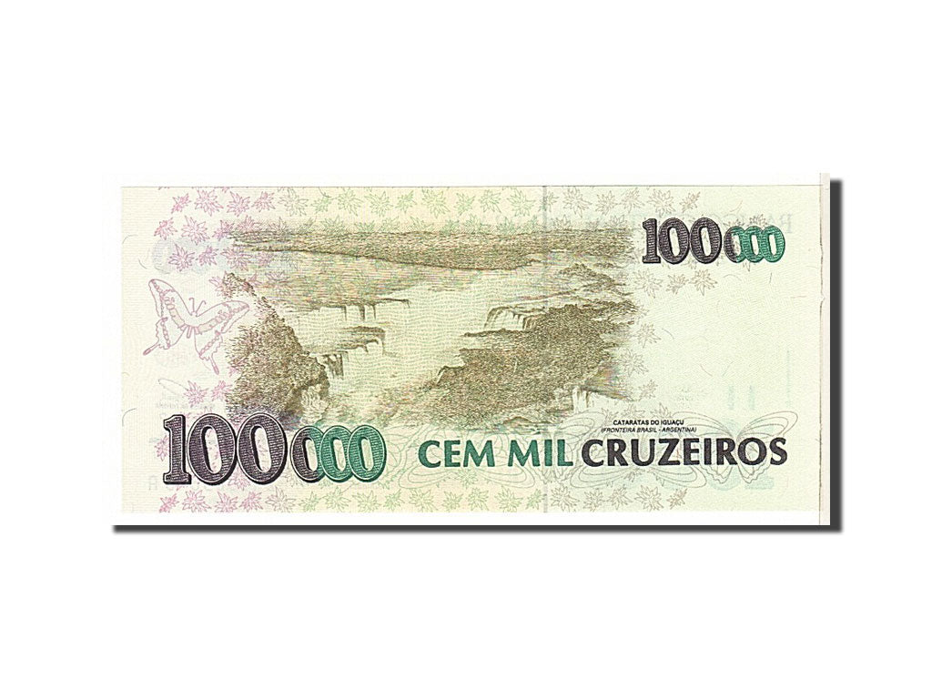 Banknote, Brazil, 100,000 Cruzeiros, 1993, KM:235c, UNC(65-70)