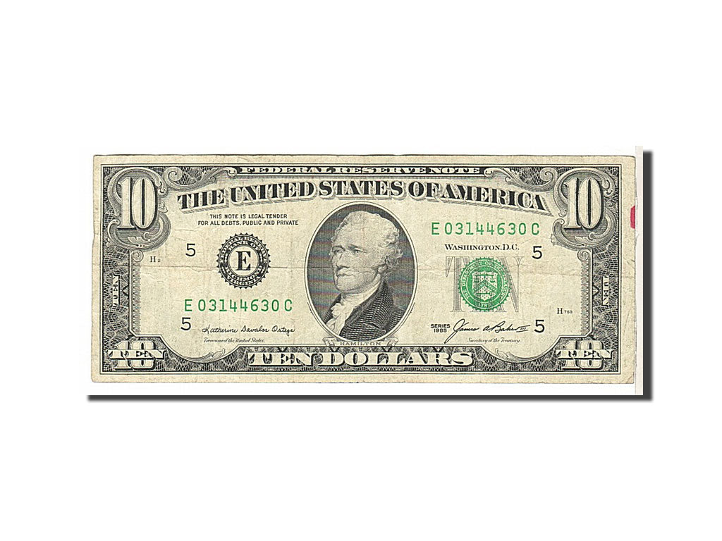 United States, Ten Dollars, 1985, KM #3728, VF(20-25), E03144630C