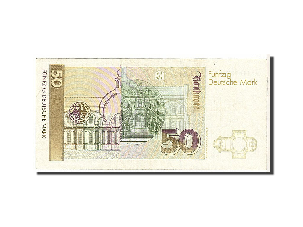 Germany - Federal Republic, 50 Deutsche Mark, 1989, KM #40a, EF(40-45),...