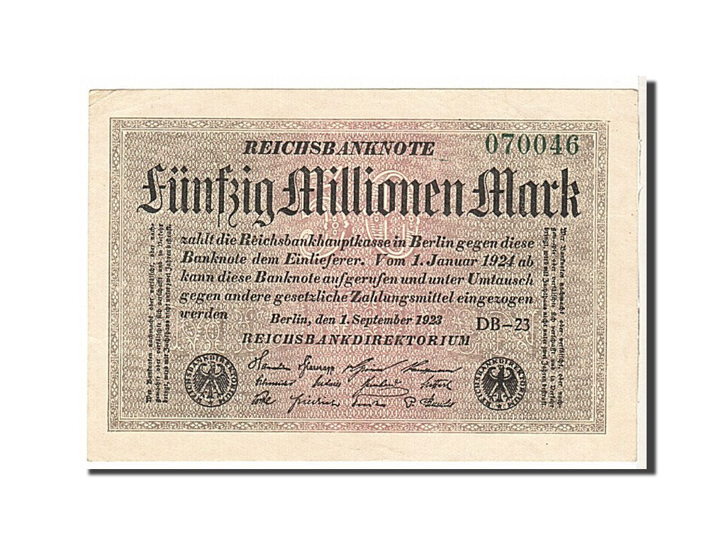 Banknote, Germany, 50 Millionen Mark, 1923, KM:109c, EF(40-45)