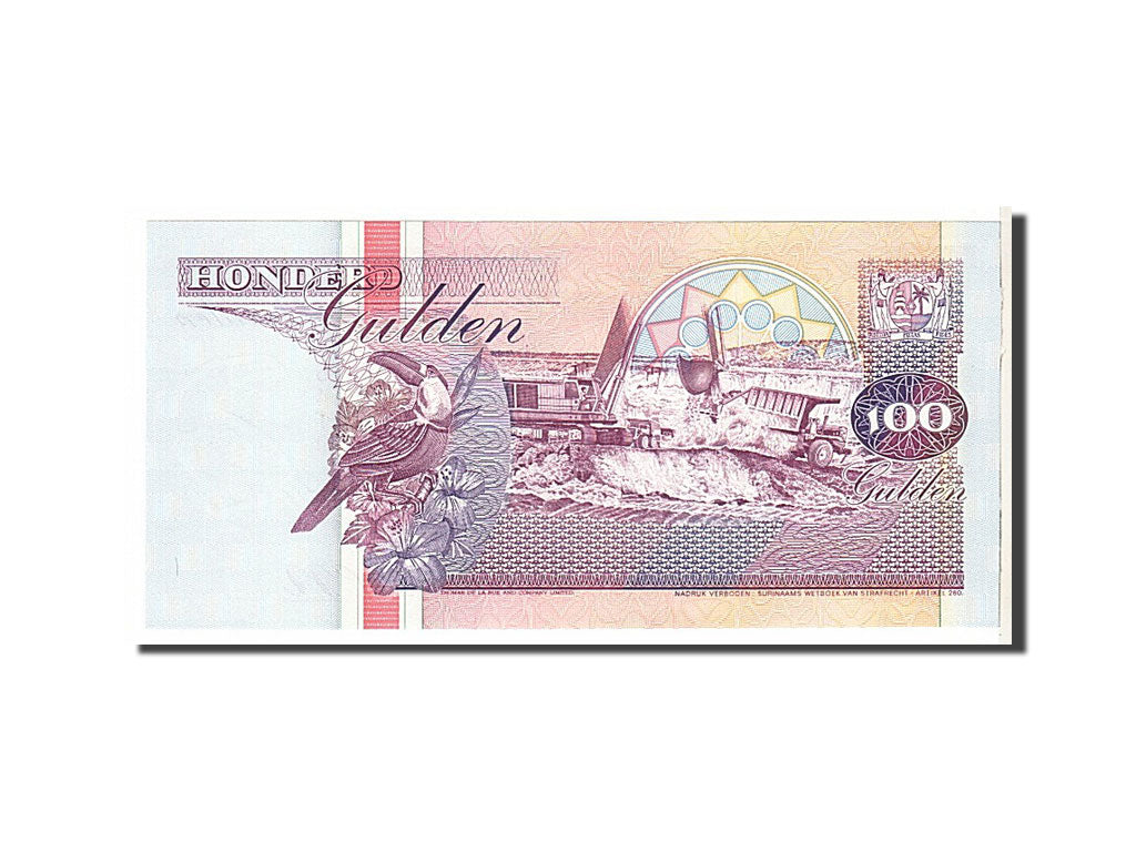 Banknote, Suriname, 100 Gulden, 1991, KM:139a, UNC(65-70)