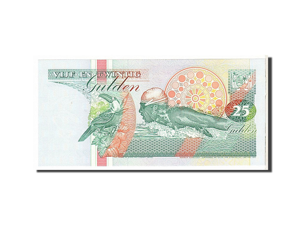 Banknote, Suriname, 25 Gulden, 1991, KM:138a, UNC(65-70)