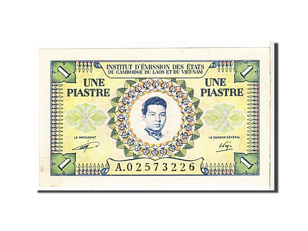Banknote, French Indochina, 1 Piastre = 1 Riel, 1953, UNC(60-62)
