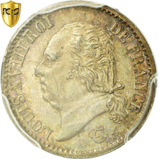 Monnaie, France, Louis XVIII, Louis XVIII, 1/4 Franc, 1821, Paris, PCGS, MS64+