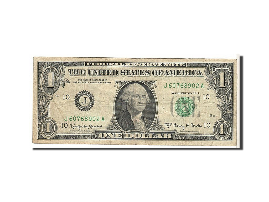 United States, One Dollar, 1963, KM #1486, VF(20-25), J60768902A