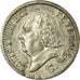 Francja, Louis XVIII, 1/4 Franc, 1822, Paris, Srebro, AU(50-53), Gadoury:352