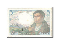 Geldschein, Frankreich, 5 Francs, 5 F 1943-1947 ''Berger'', 1943, VZ