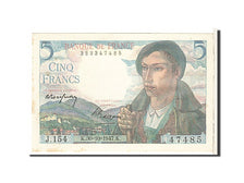 Banknote, France, 5 Francs, 5 F 1943-1947 ''Berger'', 1947, AU(55-58)
